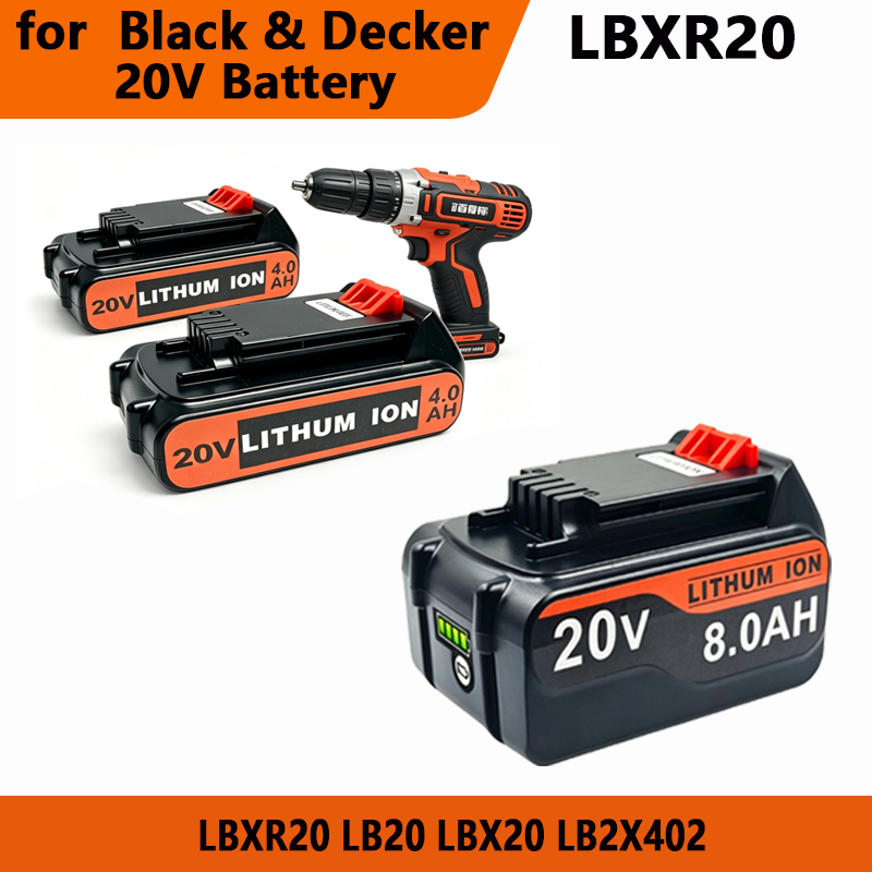 Black+Decker Tool Cordless - Akumulator litowy zamienny BL2018 o długiej