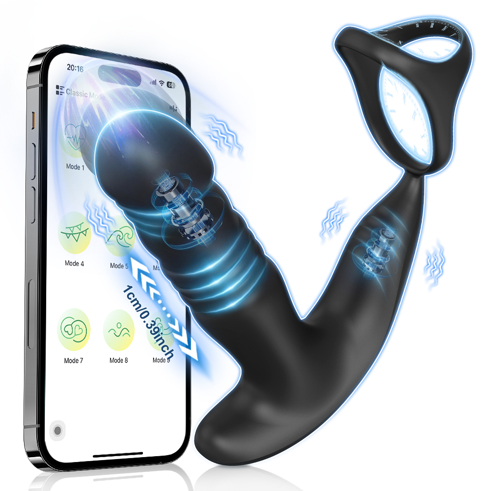 Power Tools App - Wibrator sterowany aplikacją dla mężczyzn, wibrator
