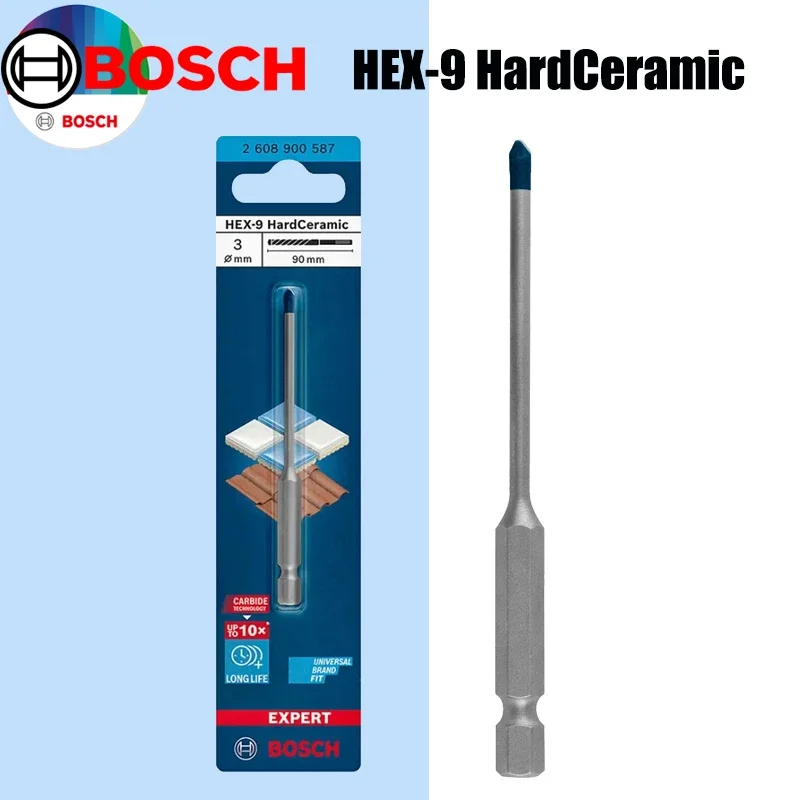 Power Tools Workshop - Wiertła ceramiczne BOSCH Hex-9 EXPERT Small