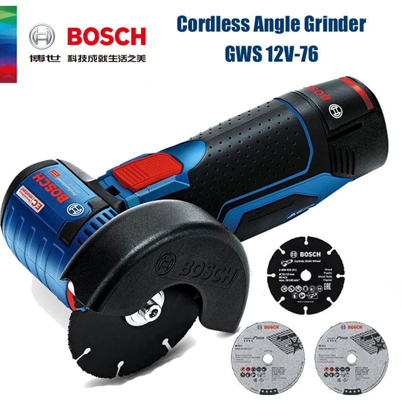 Power Tools Professional - Bosch GWS 12V-76 Professional 12V Akumulatorowa