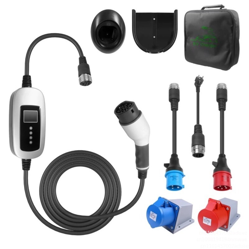 Power Tools App - Przenośna ładowarka samochodowa 2w1 AC 6A-32A,