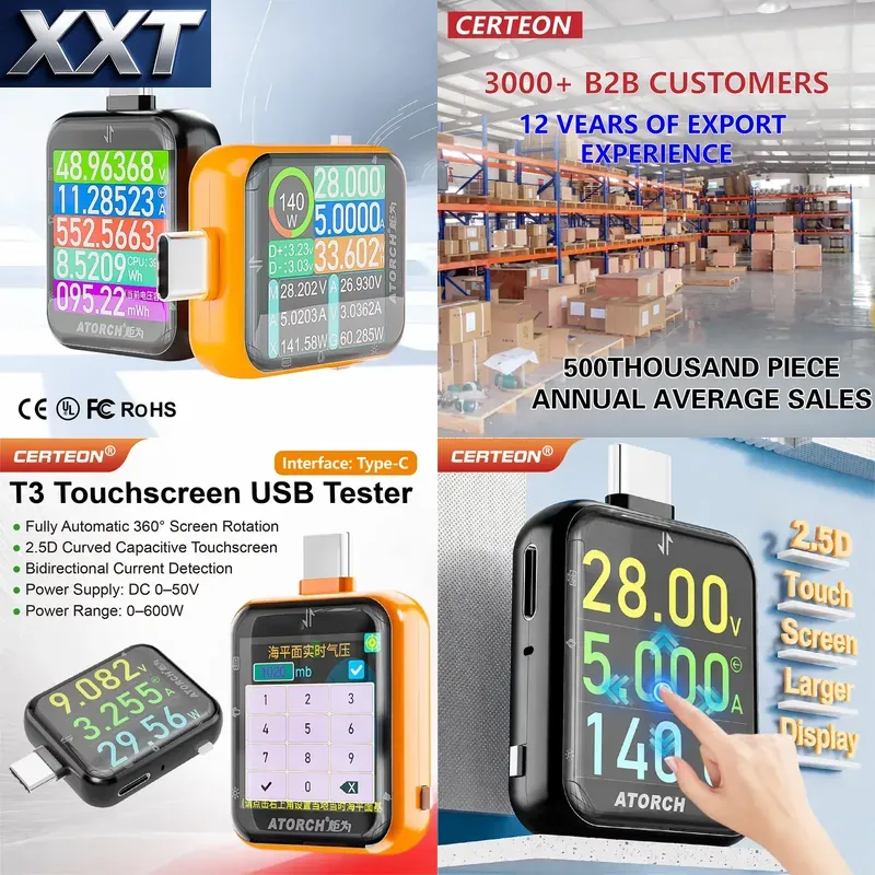 Power Tools Voltage - Tester mocy USB C XXT T3