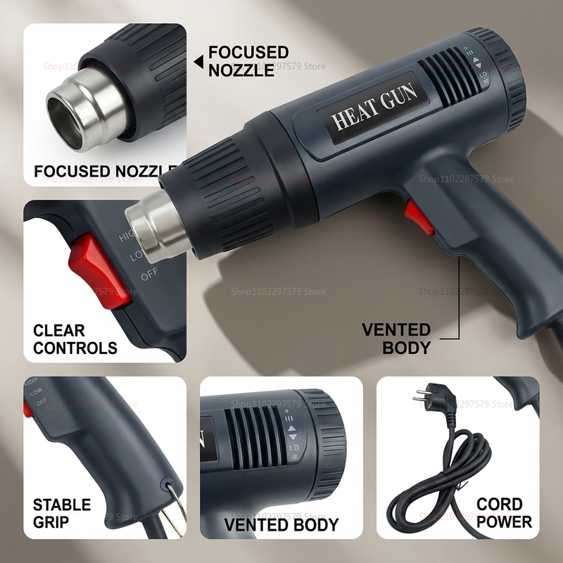 Opalarka 220V, pistolet na gor – Heat Gun Variable recenzja i cena