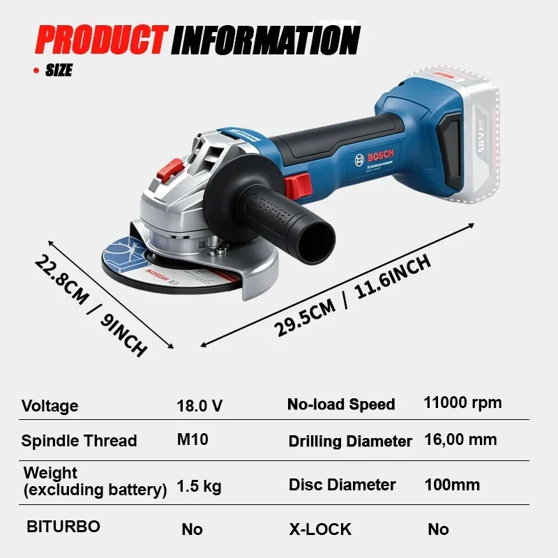 Szlifierka kątowa akumulatorow – Power Tools Professional recenzja i cena