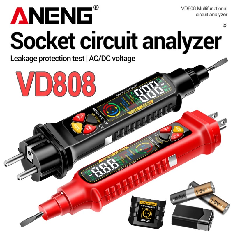 ANENG VD808 Miernik fazy gniaz – Power Tools Voltage recenzja i cena